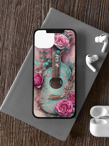 Floral Guitar Phone Case