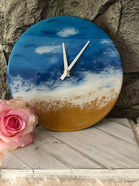 10"  Round Beach Wall Clock