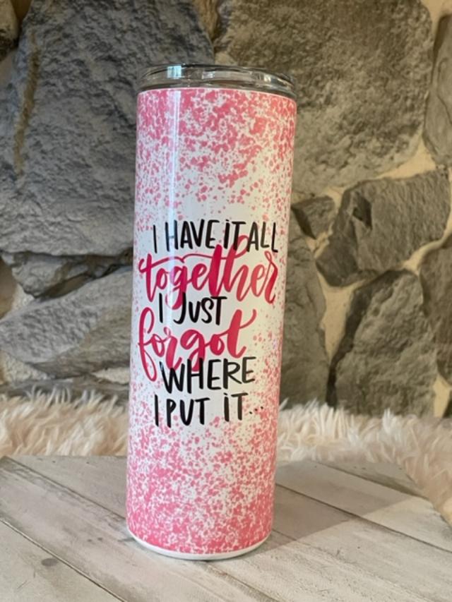 Glitter Football Tumbler – Vickie's Creation