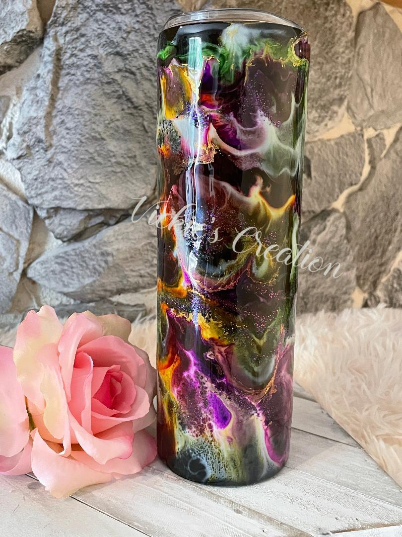 Halloween Inspired Alcohol Ink Tumblers – Vickie's Creation