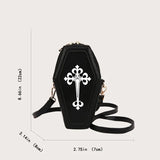 Black Coffin Crossbody Bag