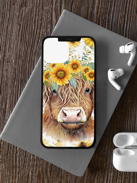 Highland Cow Phone Case – Vickie's Creation Highland Cow Phone Case – Vickie's Creation