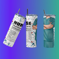 Male Nurse Nutritional Facts Sublimation Tumbler