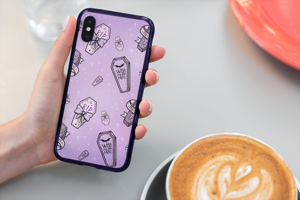 Purple Coffin Phone Case Design – Vickie's Creation Purple Coffin Phone Case Design – Vickie's Creation