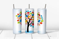 Autism Tree Sublimation Tumbler