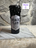 Black Flame Candle Tumbler