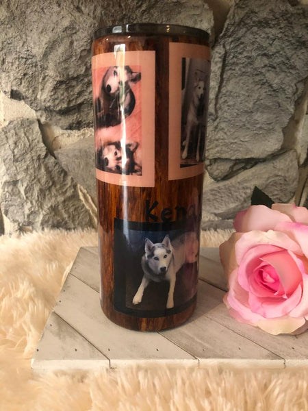 Custom Photo Wood Grain Tumbler