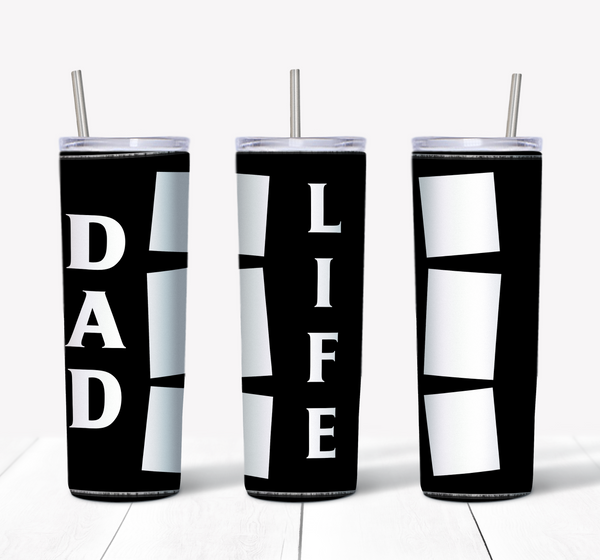 Dad Life Photo Sublimation Tumbler