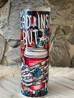 Dead Inside but Caffeinated Sublimation Tumbler