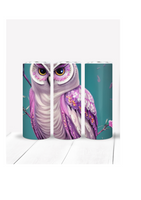 Purple Owl Sublimation Tumbler
