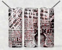 Serial Killers Sublimation Tumbler