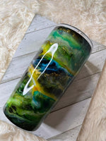 Alcohol Ink Mesmerize (Green, Yellow, Blue & Gold)