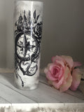 Anchor, Compass and Roses Skinny Tumbler with smoke effect