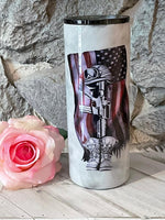 Fallen Soldiers Memorial with Smoke Effect Tumbler