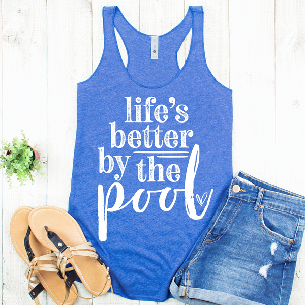 Life is better by the pool T-shirt Design